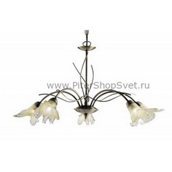 подвесная люстра в стиле флористика A5494LM-5AB LILY Arte Lamp